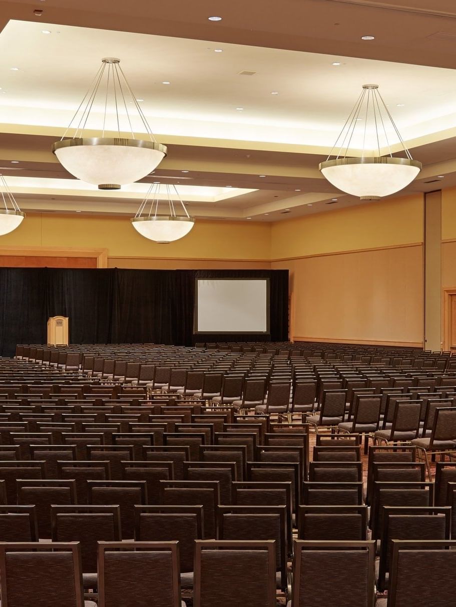 Theatre set-up in the Regency Ballroom at The Diplomat Resort