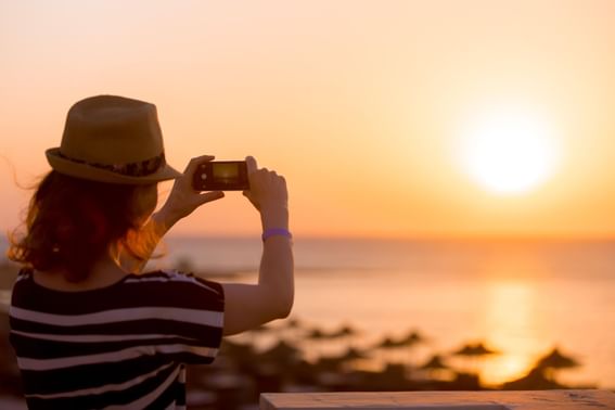 take pictures of natures in Sunset Plaza Beach Resort