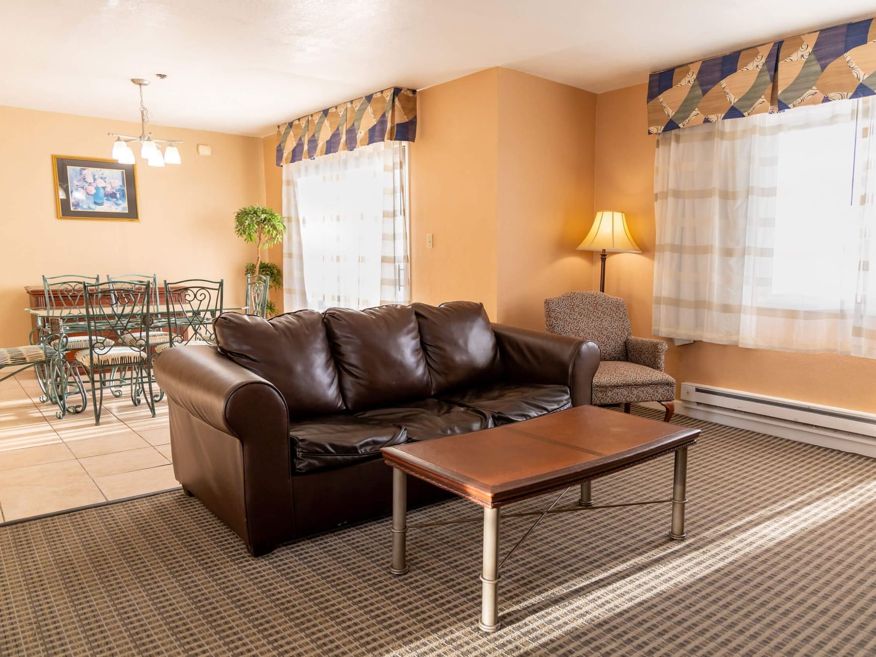 Living Area of Two-Bedroom Suite at Brigantine Beach