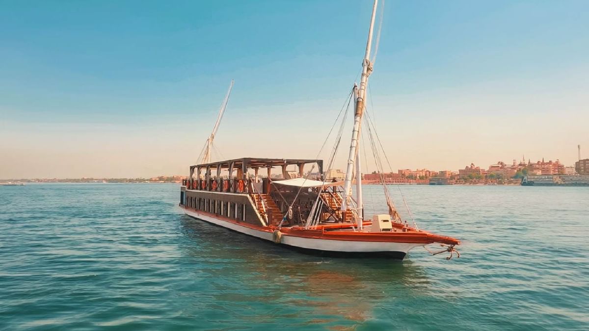 a boat on sea