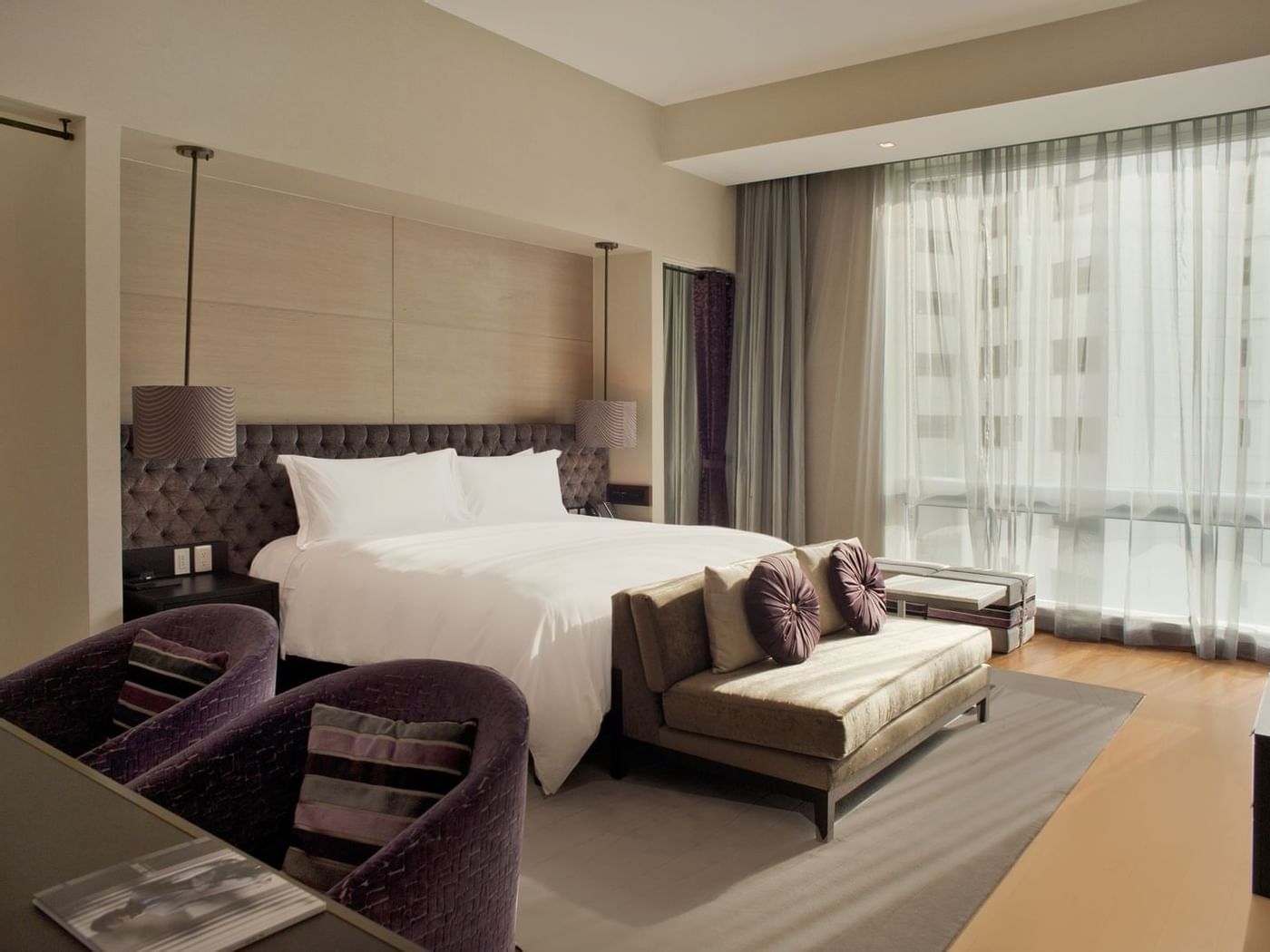 Luna Presidential Suite kings bed at Live Aqua Urban Resort
