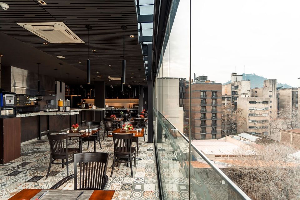 Restaurant at Hotel Cumbres Lastarria in Santiago, Chile