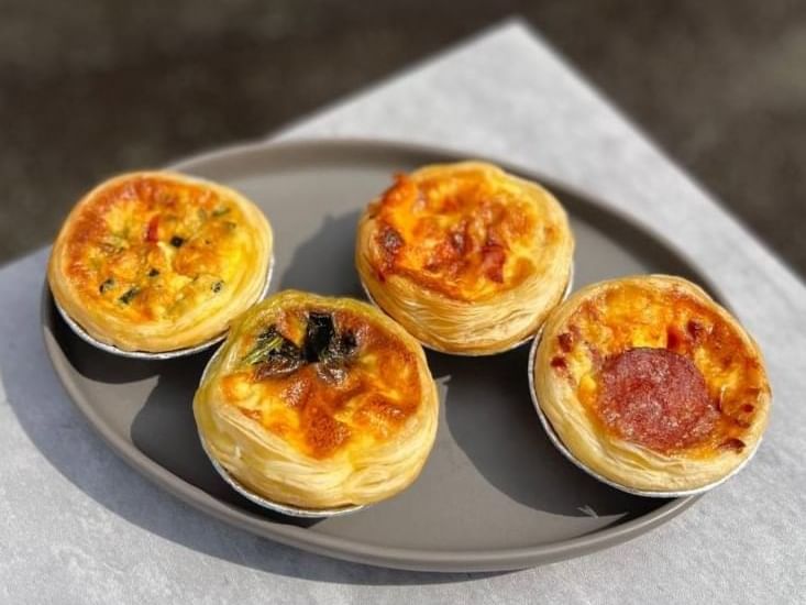 Mini Savoury Tarts served in White Rose Café at York Hotel Singapore