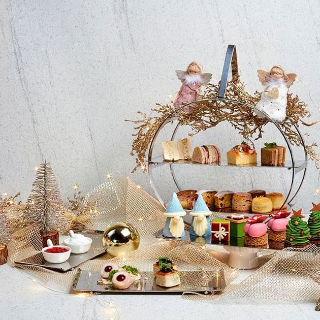 Festive platter set-up with treats at Paradox Singapore