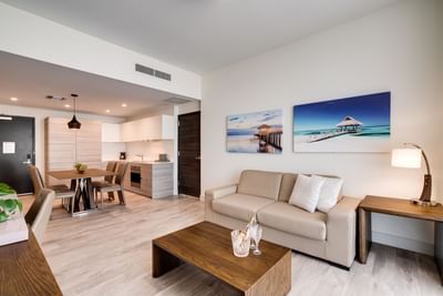 Livingroom area in Two Bedroom Suite King at Costa Beach Resort