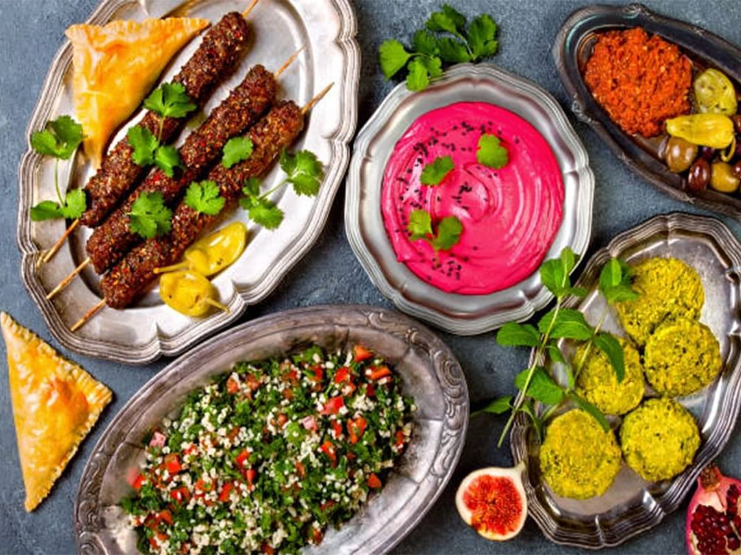 Vibrant Authentic dishes served in a Restaurant at Ajman Hotel