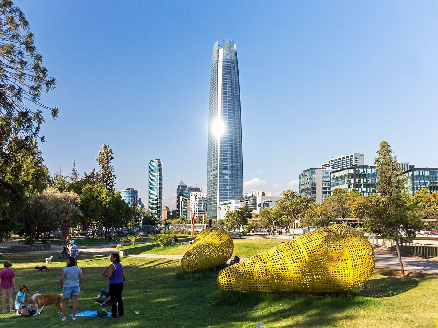 Exterior view of Costanera Center near Torremayor Providencia