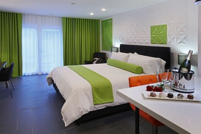 Luxury King Suite with king bed at 7 Springs Inn & Suites 