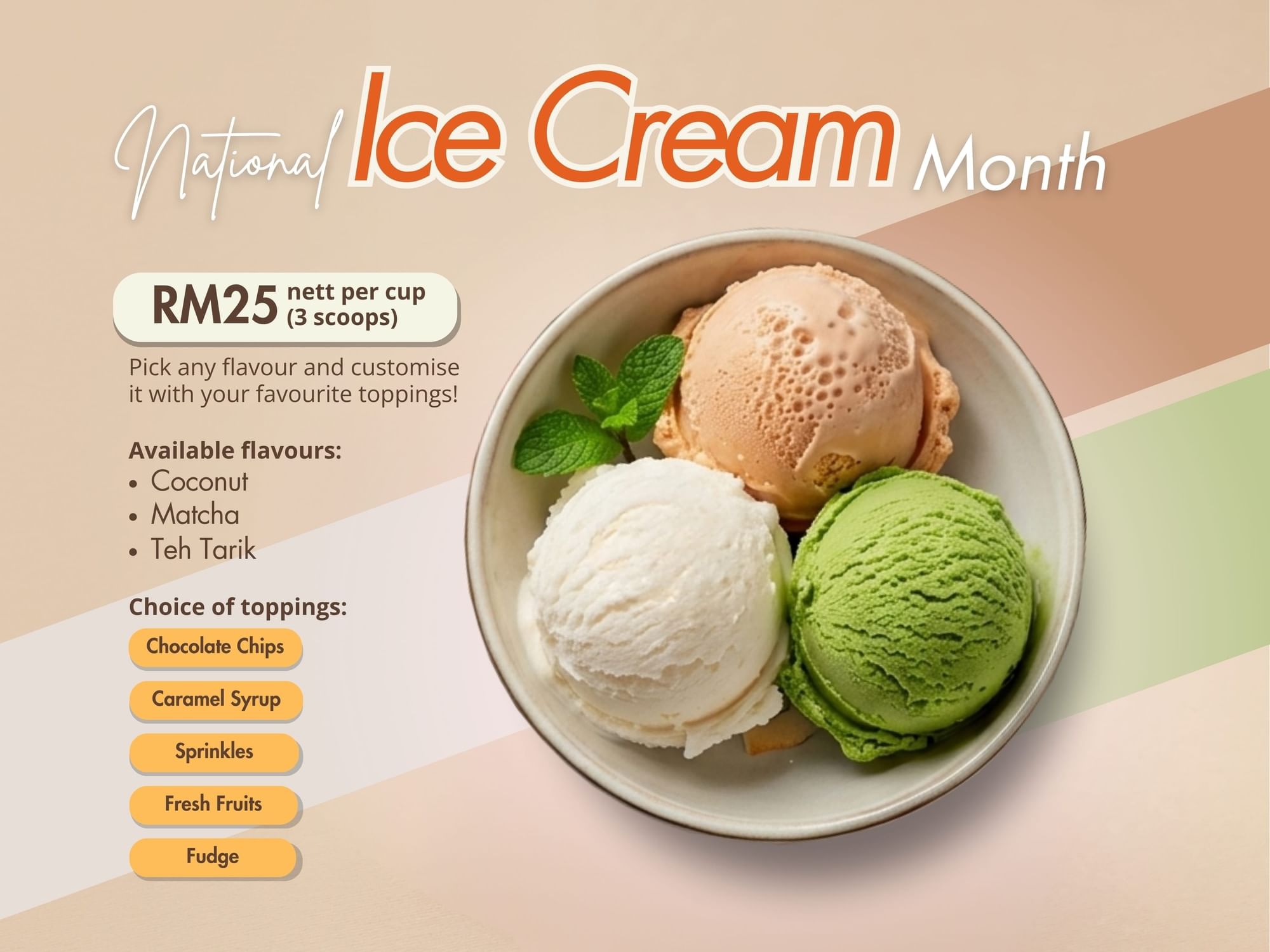 Ice Cream Month July Promo