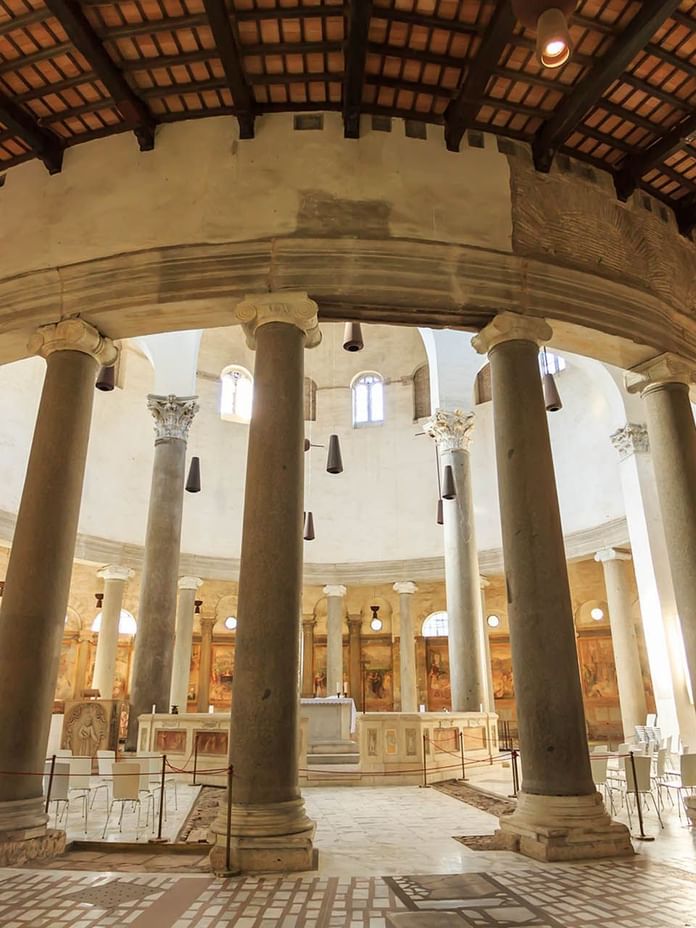 Interior of the Santo Stefano Rotondo near The Independent