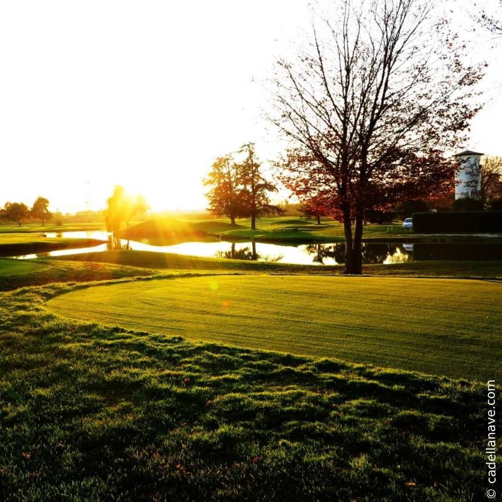 Golf club Cadellanave near Falkensteiner Hotels at sunset