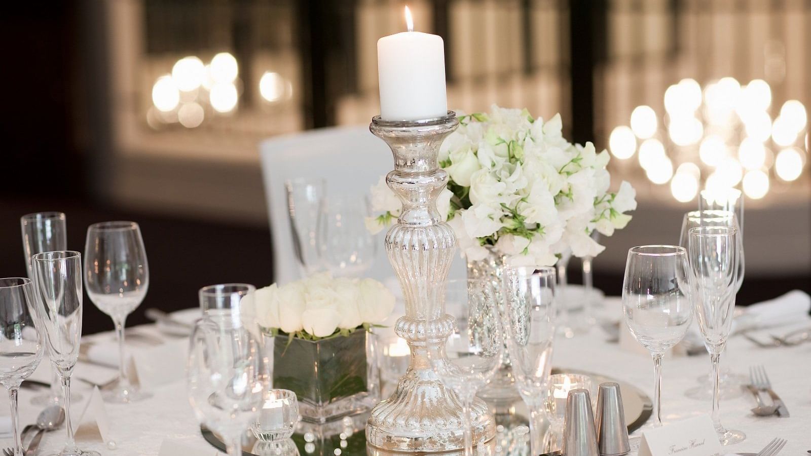 wedding table with beautiful flowers at Pullman Sydney Hyde Park
