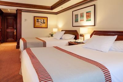 Beds in Superior Twin Room at Hotel Plaza San Francisco