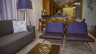 Lobby Sitting Area at The Godfrey Boston Hotel