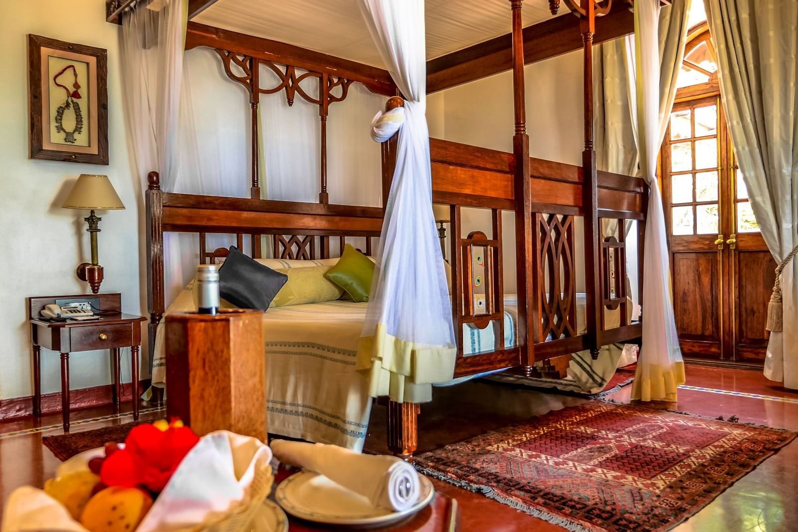 Interior of The Honeymoon Suite at Zanzibar Serena Hotel