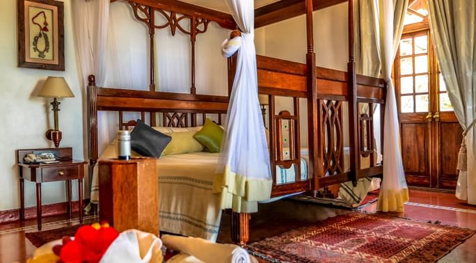 Interior of The Honeymoon Suite at Zanzibar Serena Hotel