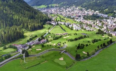View of the golf courses in Davos Klosters