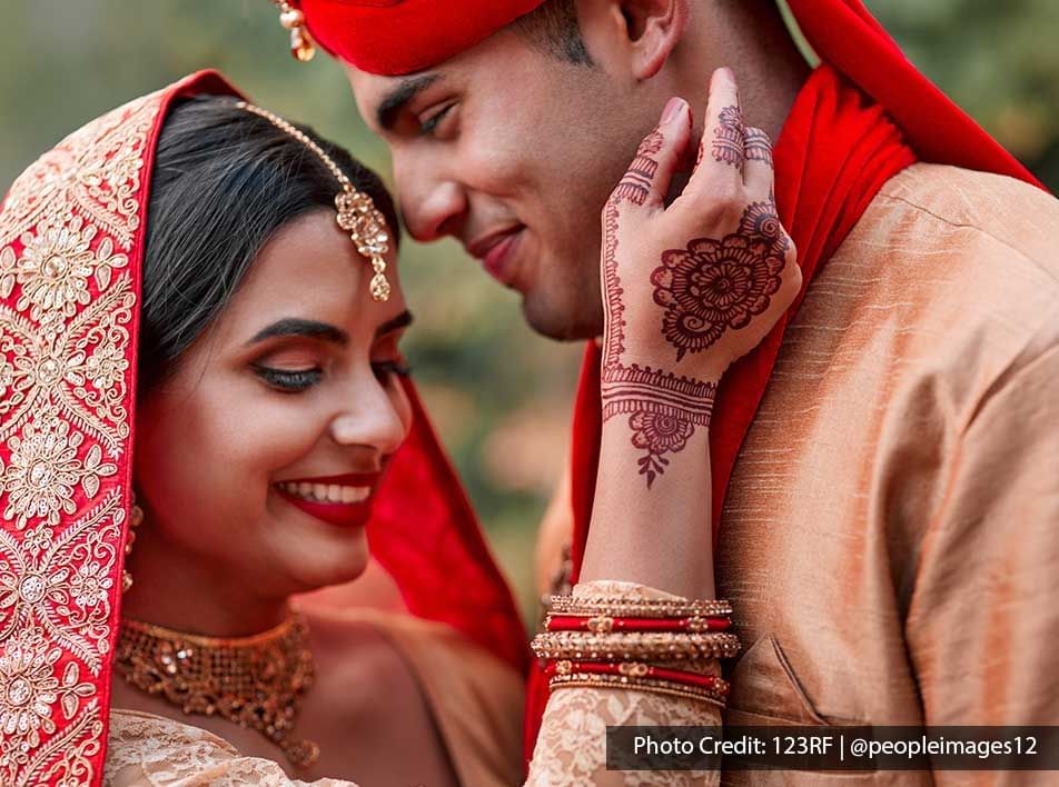 An Indian couple was enjoying their moment during their wedding ceremony- Lexis Suites Penang