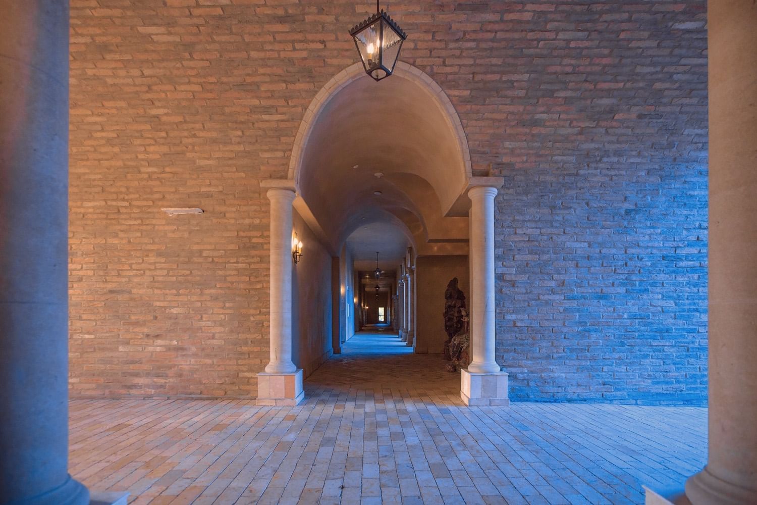 The Interior of Allegretto Vineyard Resort's arched walkways