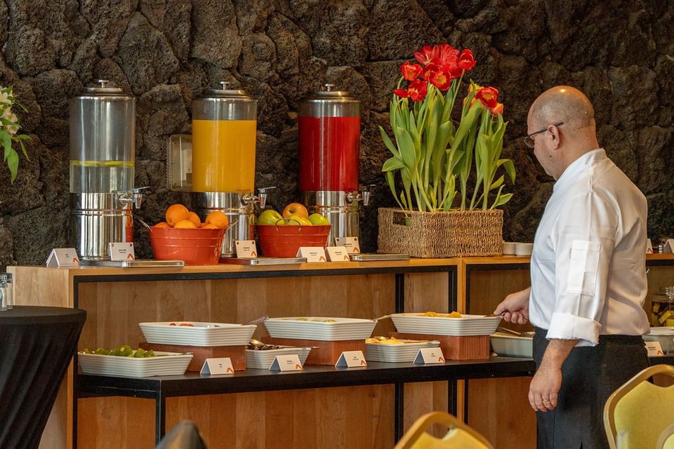 Buffet at Hotel Cumbres Puerto Varas in Chile