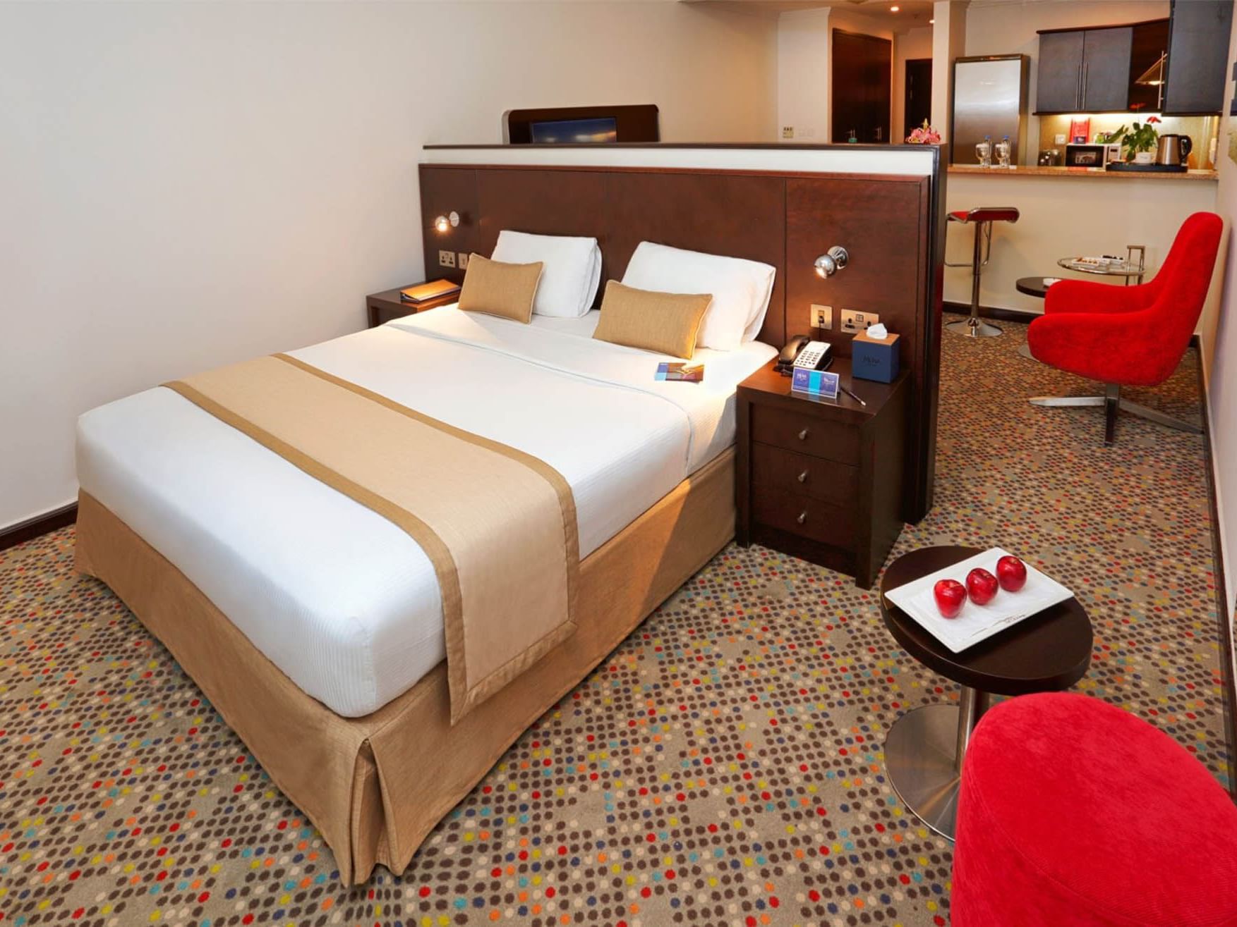 Bedroom of Junior Suite at Mena ApartHotel Albarsha Dubai