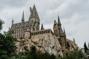 Hogwarts School of Witchcraft and Wizardry at Universal Orlando Resort on International Harry Potter Day.