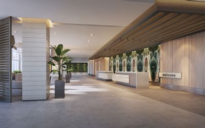 Interior of the lobby area at Sunseeker Resort
