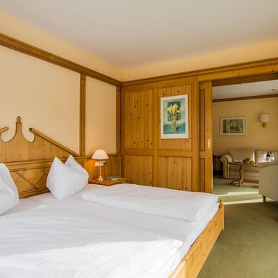 Beds in Comfort Family Suite at Falkensteiner Hotel Cristallo