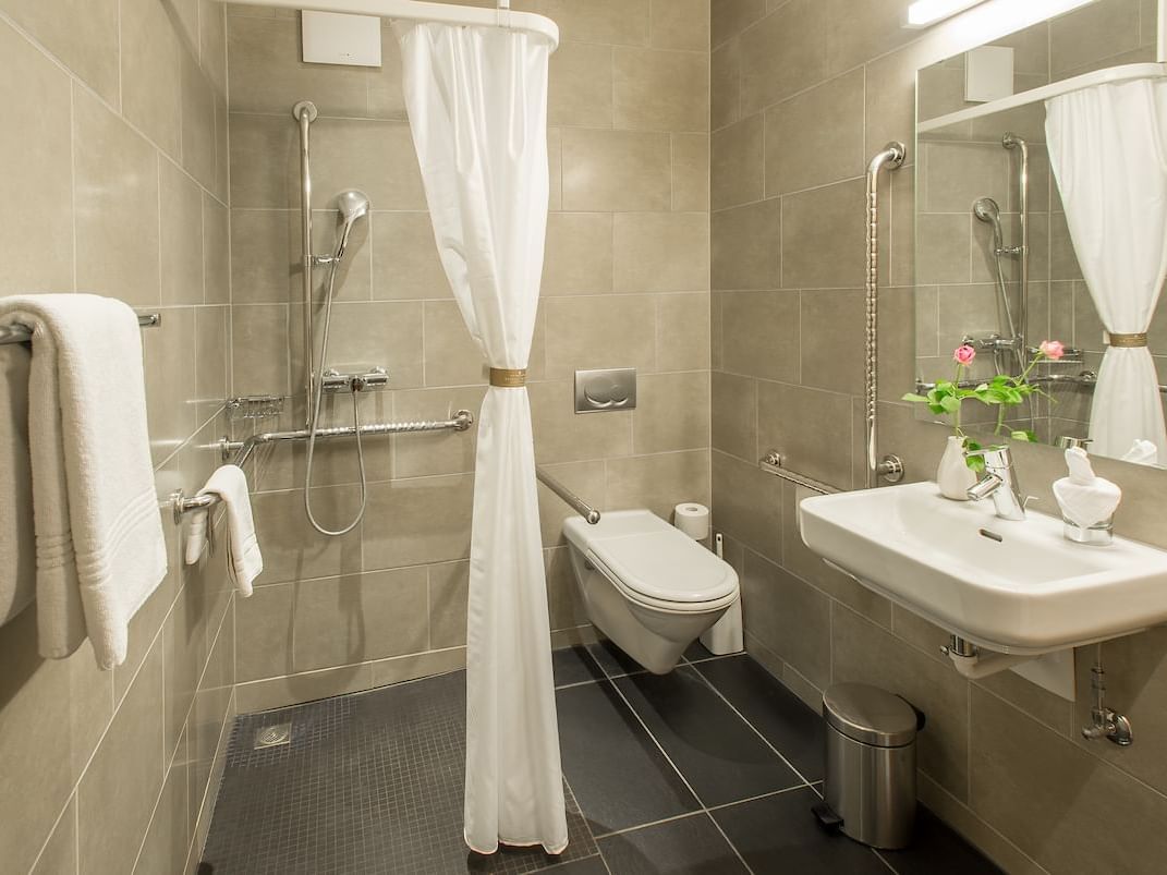 Handicap friendly rooms at Hotel Krone Unterstrass in Zurich