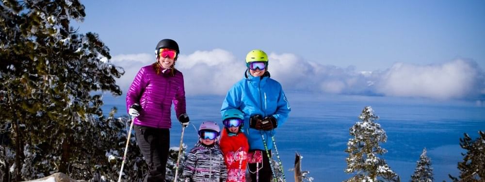 Family at Diamond Peak Ski Resort