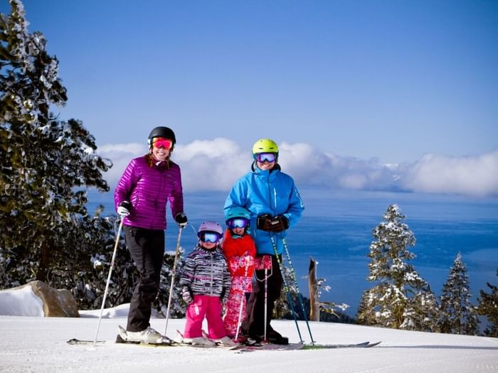 Family at Diamond Peak Ski Resort