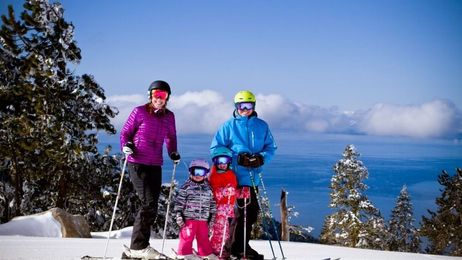 Family at Diamond Peak Ski Resort