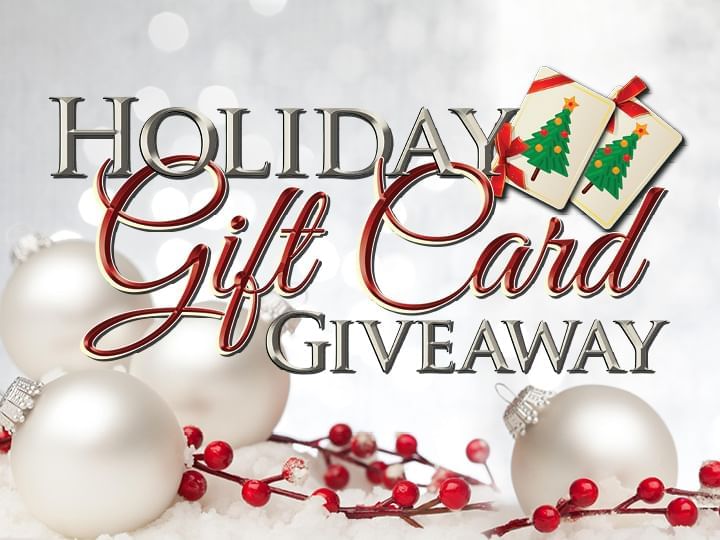 Holiday Gift Card Giveaway Promotional Logo
