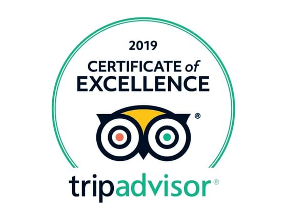 Certificate of Excellence by TripAdvisor at Chatrium Resort