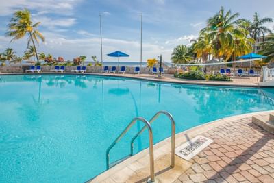 The outdoor pool in the daytime at Holiday Inn Montego Bay