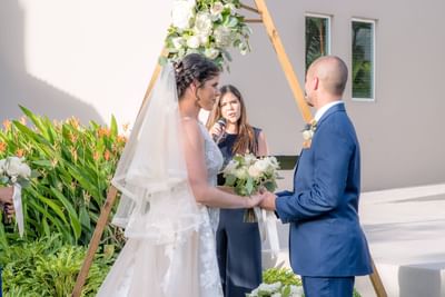Couple getting married