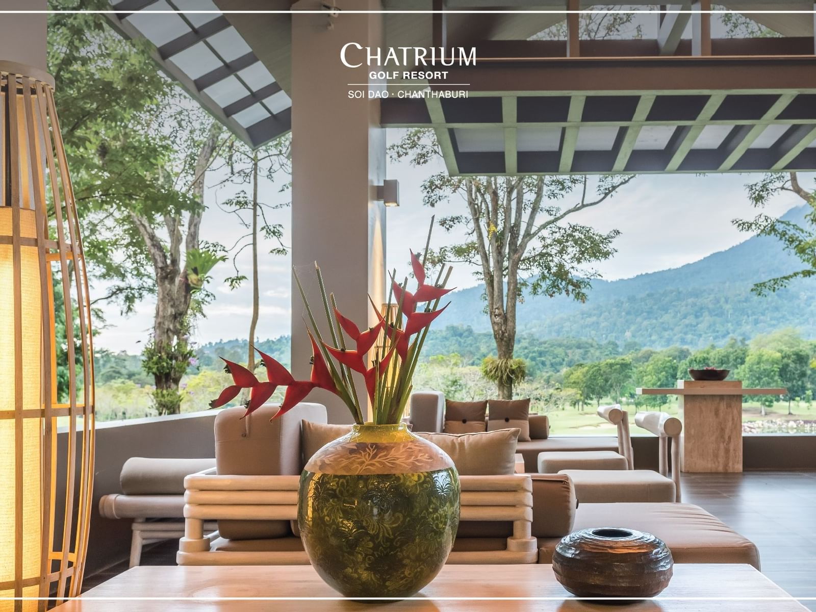 Banner of Chatrium Resort with a lobby area background