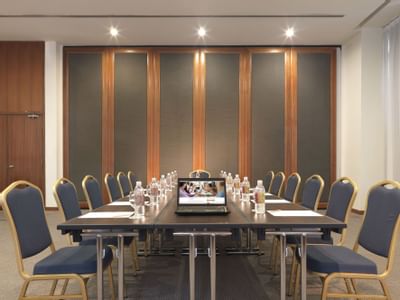 Table arranged for a meeting at Hotel Capitol Kuala Lumpur