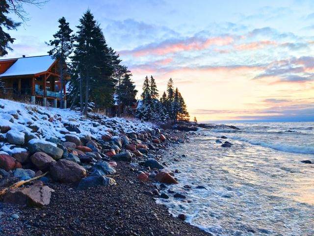 Surfside on Lake Superior near the coast at Bluefin Bay