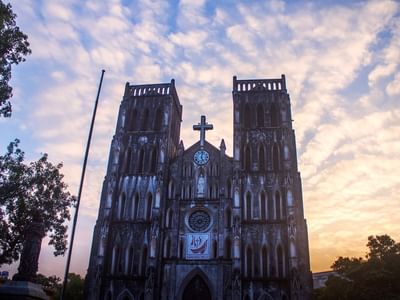 Exterior view of St. Joseph's Cathedral near Sunway Hotel Hanoi