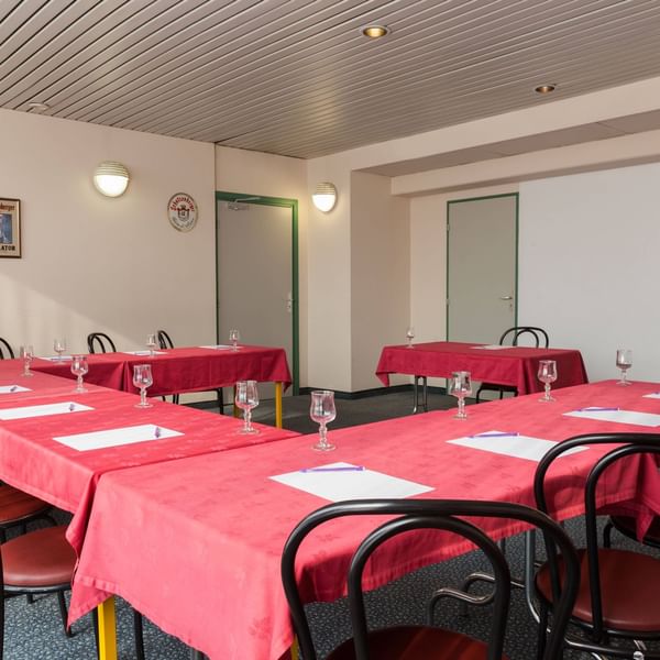 Interior of a Meeting Room at The Originals Hôtel Le Forum