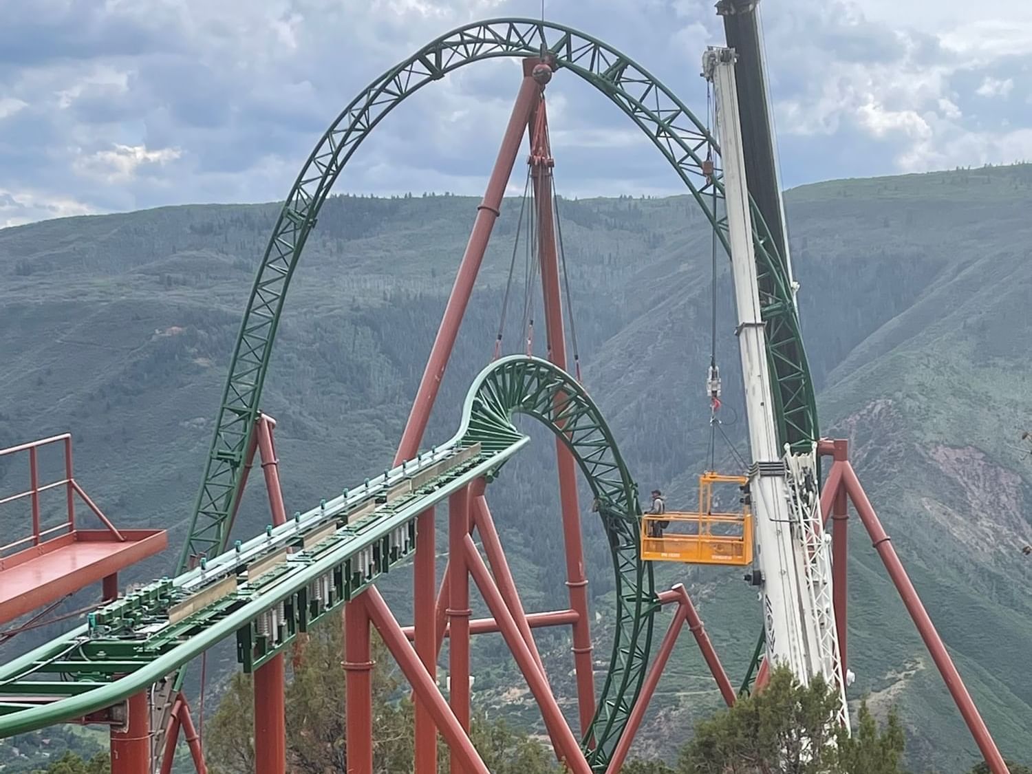 The Highest Looping Roller Coaster in the U.S. Is on Top of a