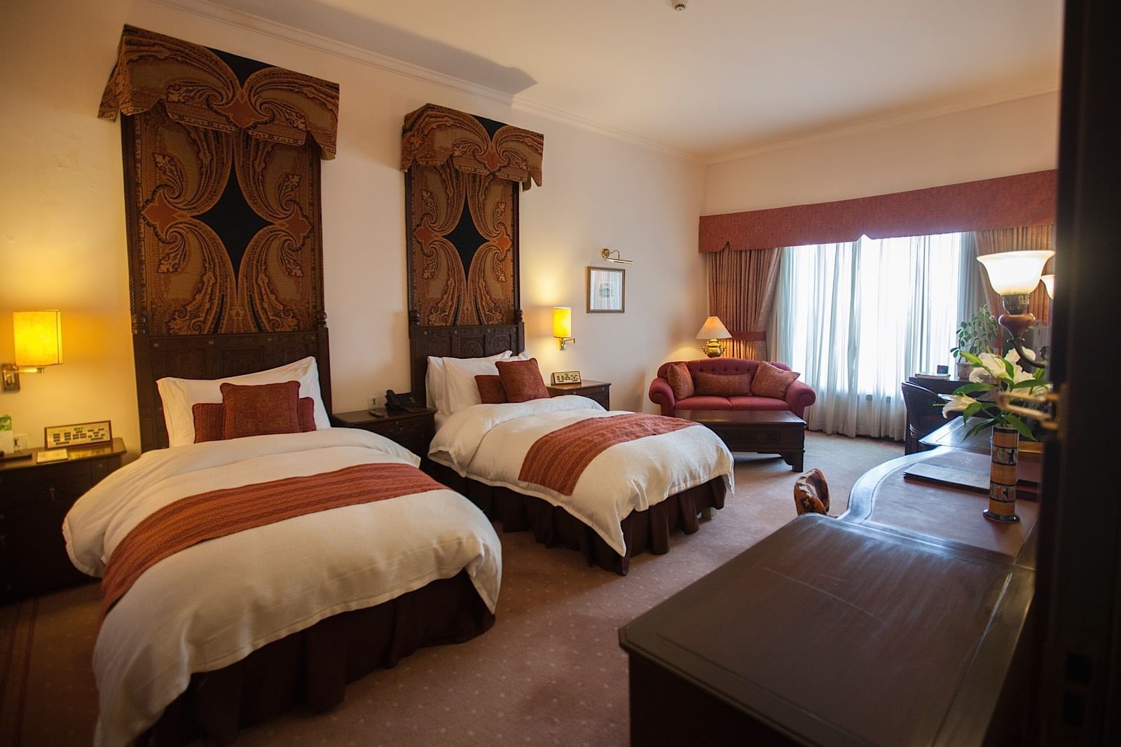 Executive Room Interior with 2 beds at Islamabad Serena Hotel