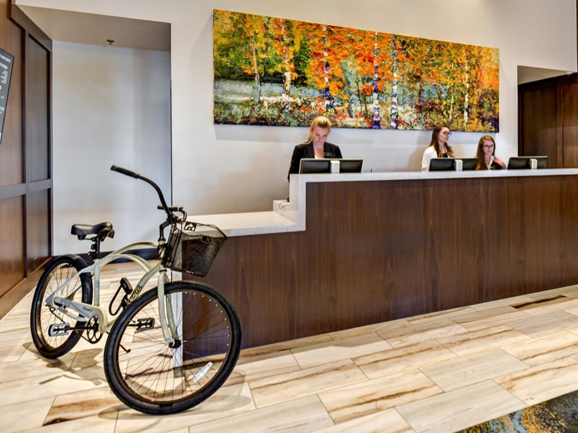hotel bike for check-out available at the front desk