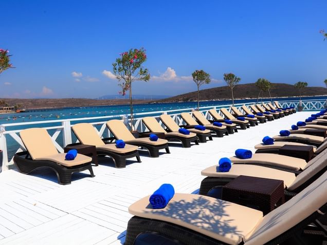 Lounge area by the sea at Design Plus Seya Beach Hotel