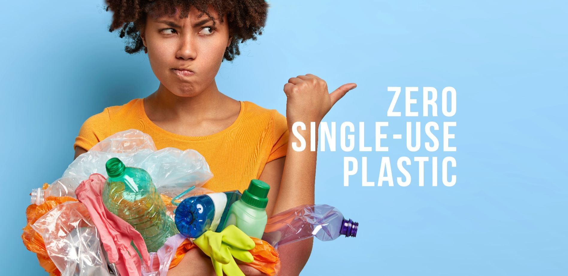 Zero Single Use Plastic banner used at Sunway Lagoon Hotel