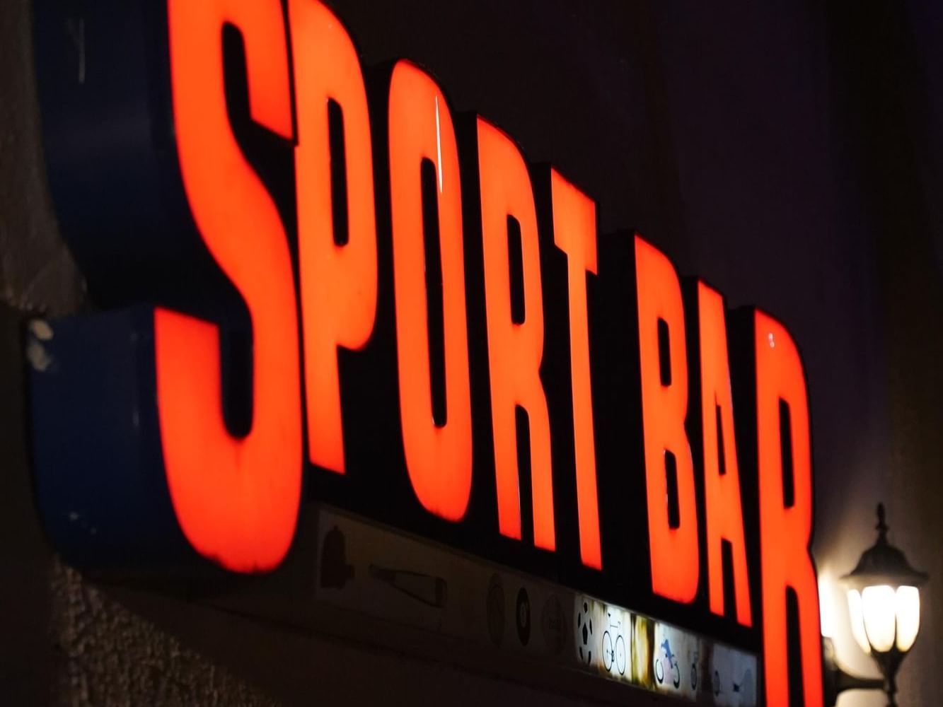 Sports Bar sign board at Playa Blanca Beach Resort