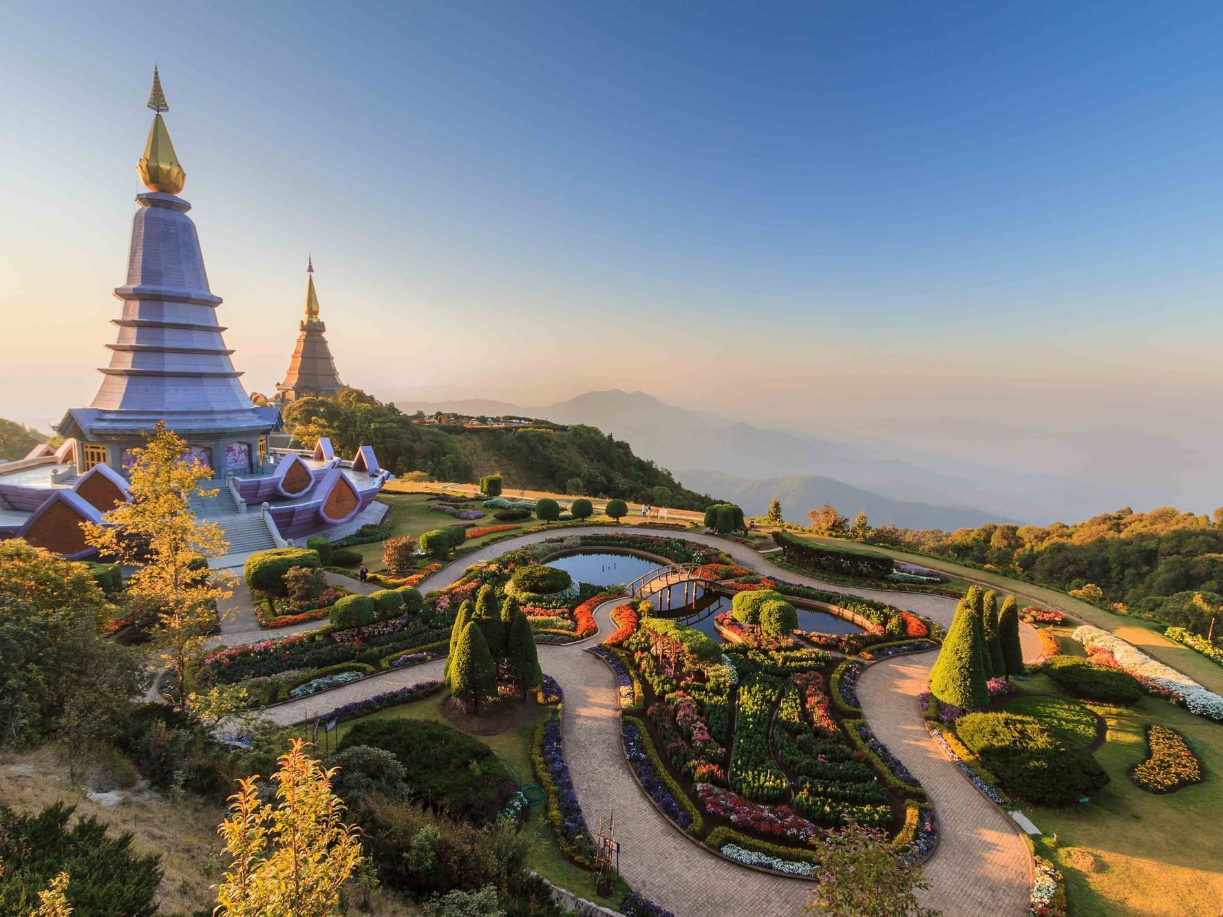 Distant view of Doi Inthanon National Park near U Hotels