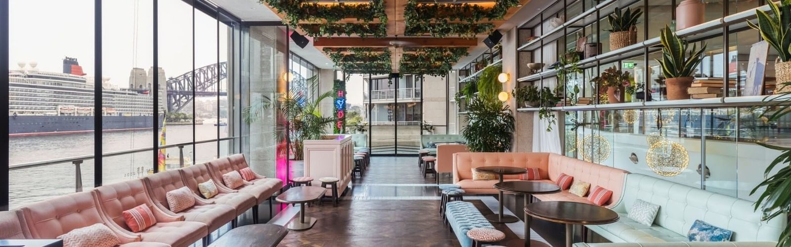 Interior of Hyde Hacienda Bar at Pullman Quay Grand Sydney