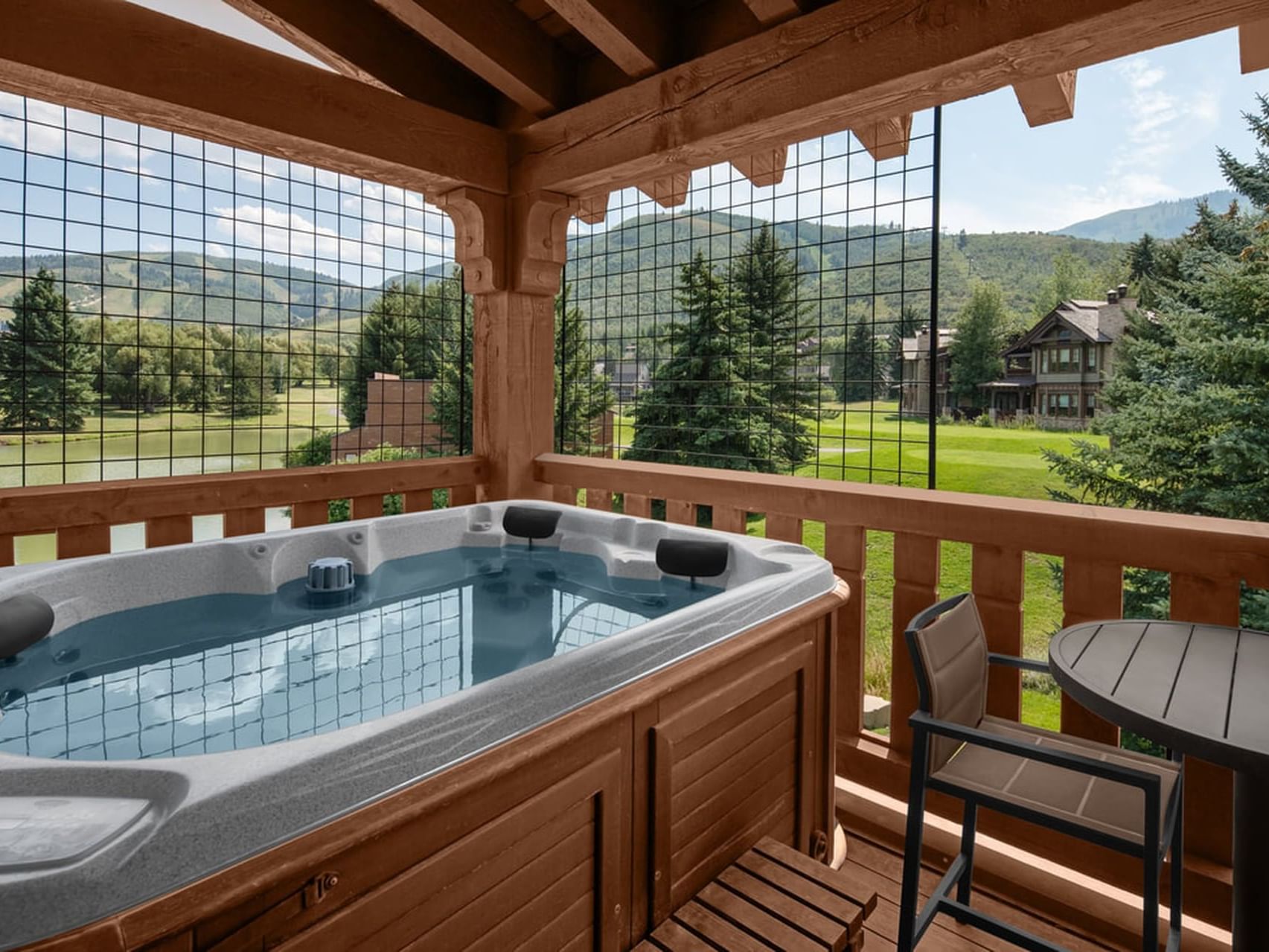 Exterior view of Cottage Luxury Two Bedroom Suites with tub & seating area at Hotel Park City Autograph Collection